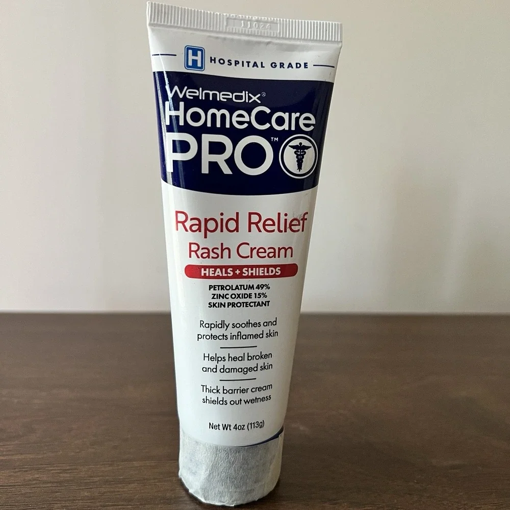 Welmedix HomeCare PRO Rapid Relief Rash Cream 4oz Hospital Grade Skin Protectant